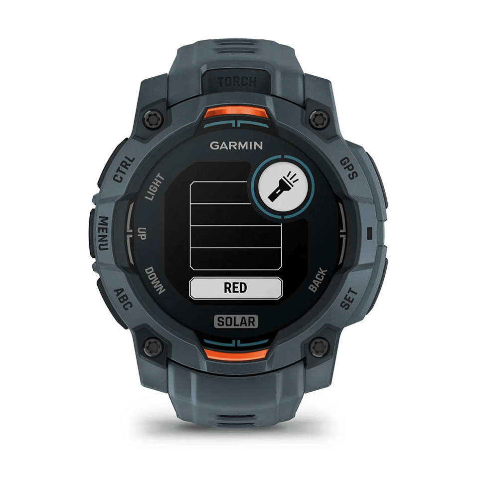 Годинник-навігатор Garmin Instinct 3 Solar 45мм Twilight сірий сірим силіконовим ремінцем 010-02934-01