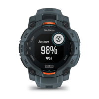 Годинник-навігатор Garmin Instinct 3 Solar 45мм Twilight сірий сірим силіконовим ремінцем 010-02934-01