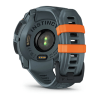 Годинник-навігатор Garmin Instinct 3 Solar 45мм Twilight сірий сірим силіконовим ремінцем 010-02934-01