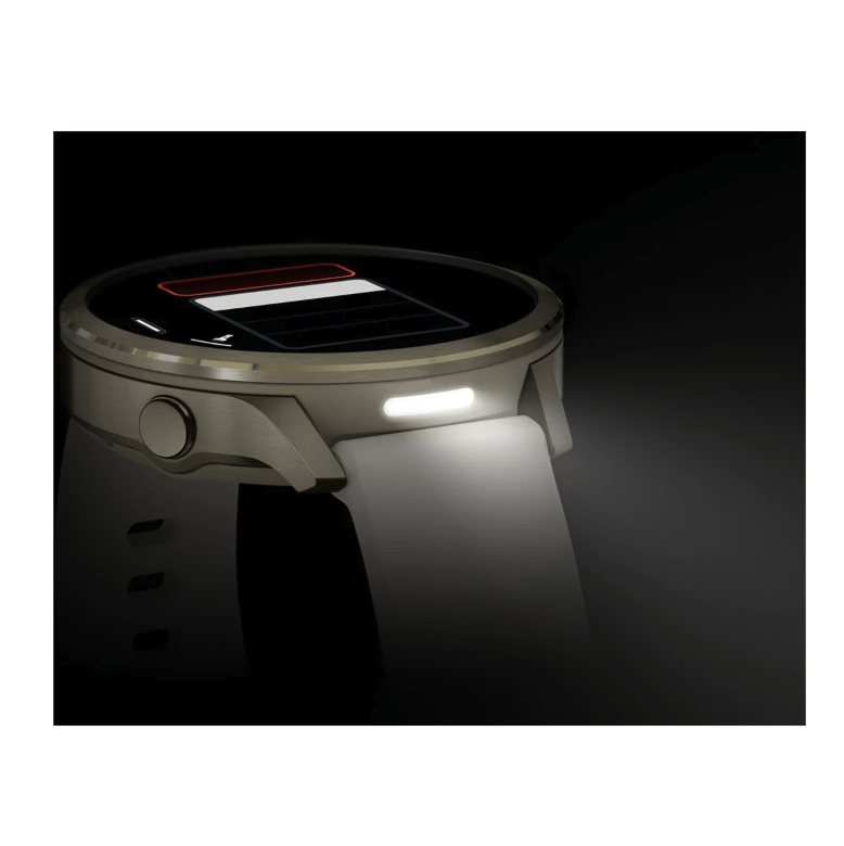 Спортивний годинник Garmin Venu 4 41мм Lunar Gold із шкіряним ремінцем 010-03013-03