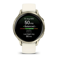 Спортивний годинник Garmin Venu 4 41мм Lunar Gold із силіконовим ремінцем 010-03013-00