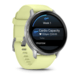 Спортивний годинник Garmin Venu 4 45мм Silver with Citron із світло-жовтим силіконовим ремінцем 010-03014-02