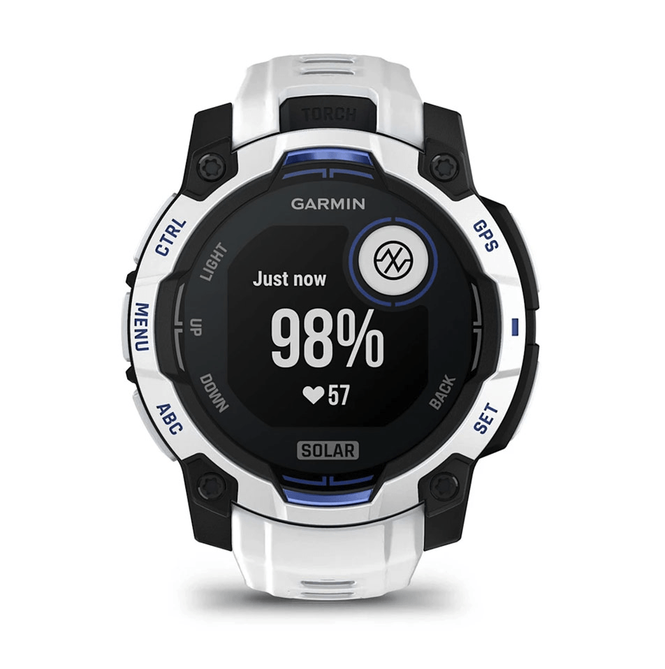 Годинник-навігатор Garmin Instinct 3 Solar 45мм Whitestone Blue 010-02934-03