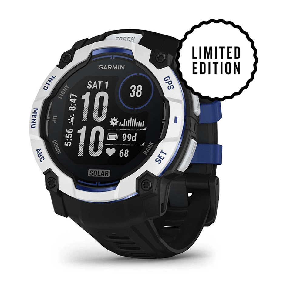 Годинник-навігатор Garmin Instinct 3 Solar 50мм Whitestone Black Blue 010-02935-03