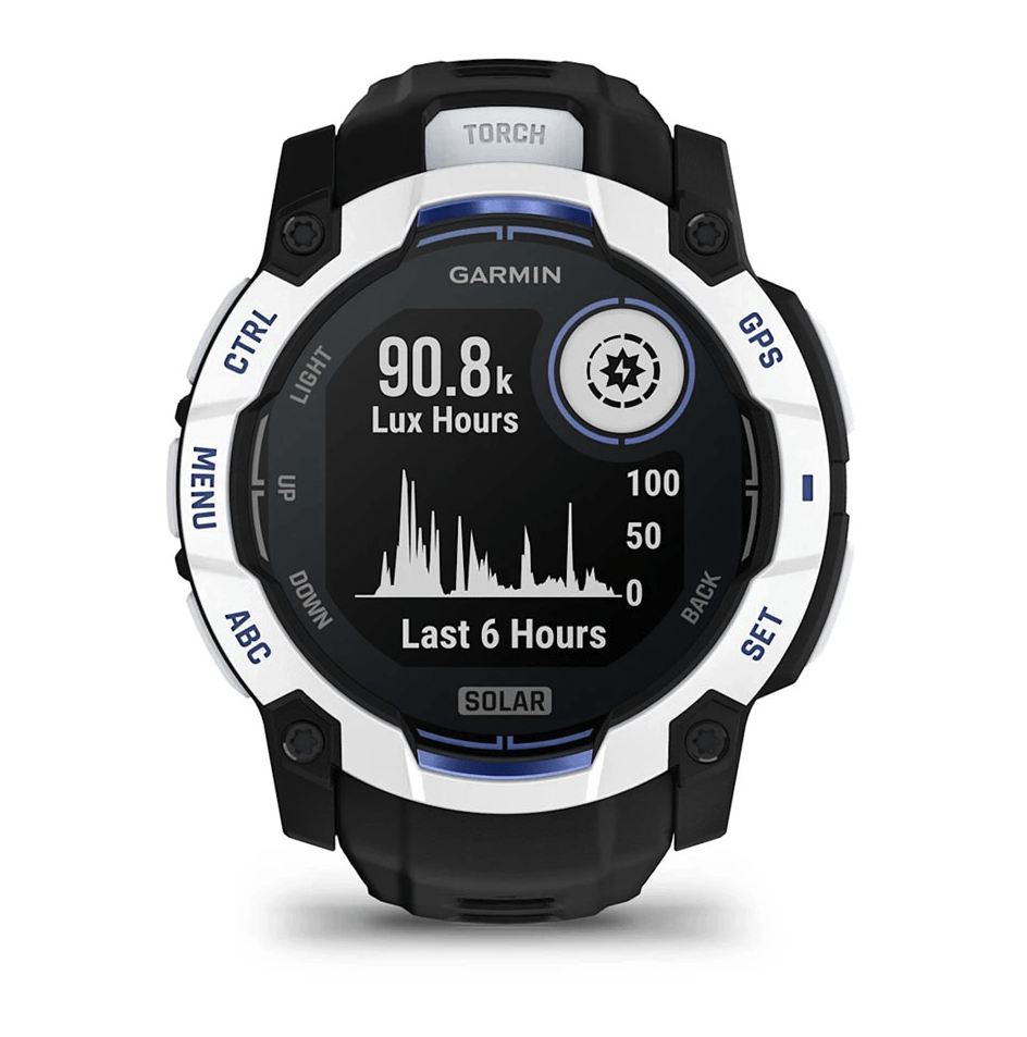Годинник-навігатор Garmin Instinct 3 Solar 50мм Whitestone Black Blue 010-02935-03