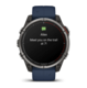 Морський годинник-навігатор Garmin quatix 8 Amoled 47мм Sapphire з синім силіконовим ремінцем 010-02904-51