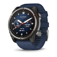 Морський годинник-навігатор Garmin quatix 8 Amoled 51мм Sapphire з синім силіконовим ремінцем 010-02905-91