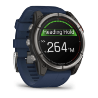 Морський годинник-навігатор Garmin quatix 8 Amoled 51мм Sapphire з синім силіконовим ремінцем 010-02905-91