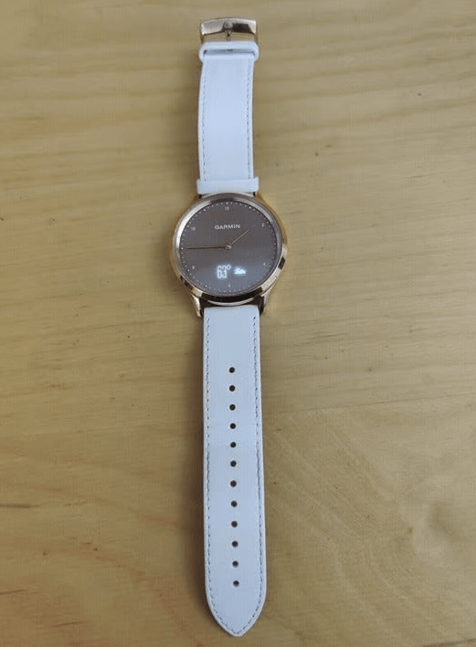 Ремінець для Garmin шкіряний Quick Release 20 мм Italian White Leather 010-12691-0B