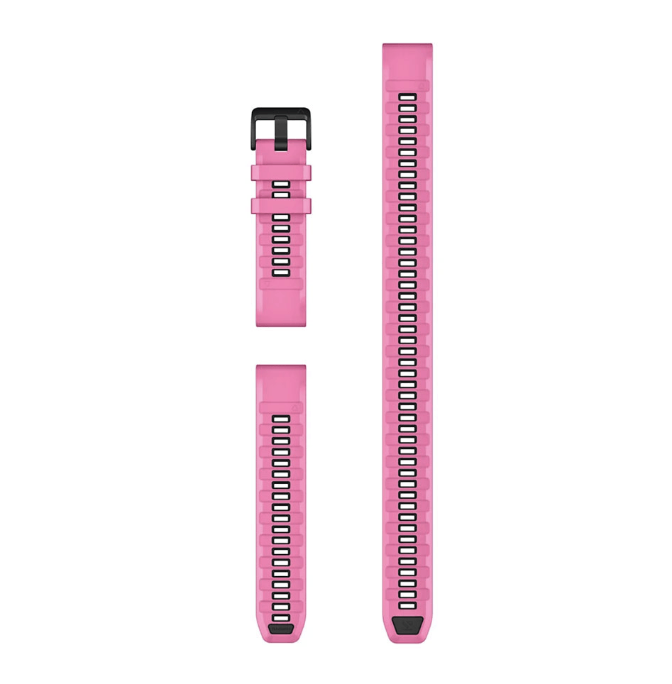 Ремінець Garmin QuickFit 22 мм Pink Aurora рожевий силіконовий (комплект із трьох частин) 010-14409-01
