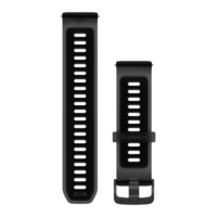 Ремінець силіконовий Garmin Quick Release 22 мм напівпрозорі чорні без коробки