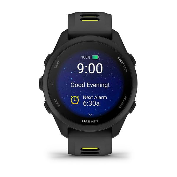 Смарт-годинник Garmin Forerunner 170 чорні з чорно-жовтим ремінцем