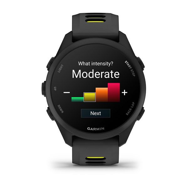 Смарт-годинник Garmin Forerunner 170 чорні з чорно-жовтим ремінцем