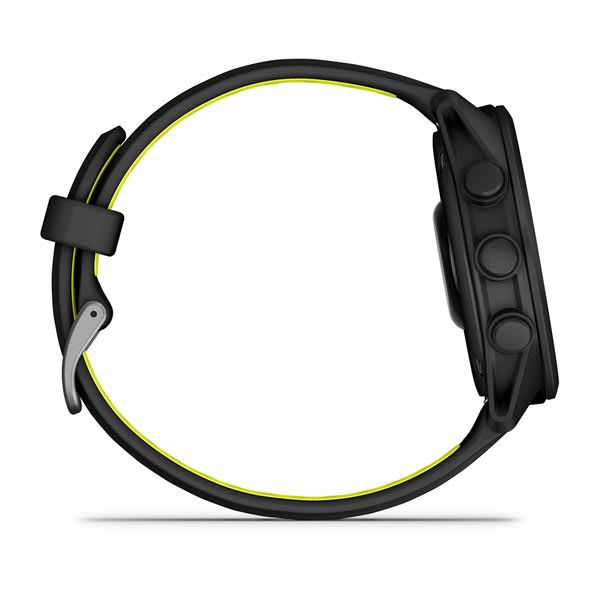 Смарт-годинник Garmin Forerunner 170 чорні з чорно-жовтим ремінцем