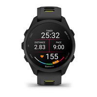 Смарт-годинник Garmin Forerunner 170 чорні з чорно-жовтим ремінцем