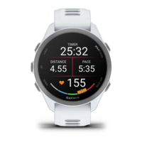 Біговий годинник Garmin Forerunner 170 Music Whitestone білий з Whitestone/Cloud силіконовим ремінцем 010-03920-11