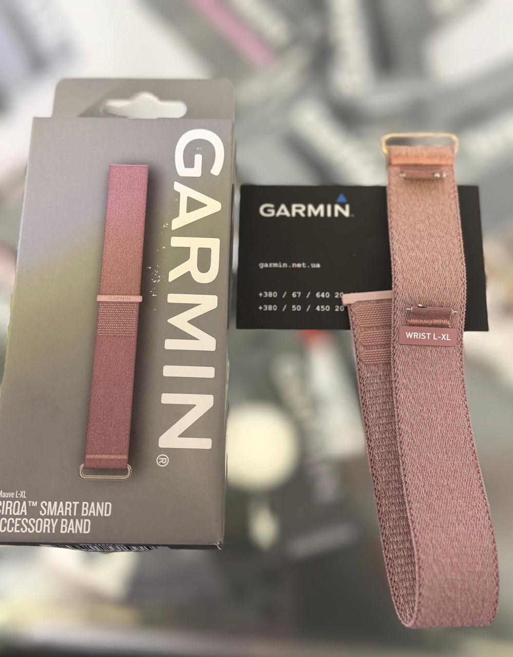 Ремінець Garmin CIRQA Mauve рожевий на зап'ястя L-XL 010-14472-02