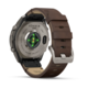 Спортивний годинник Garmin Fenix 9 Pro Amoled inReach 47 мм Titanium із шкіряним ремінцем 010-04336-41