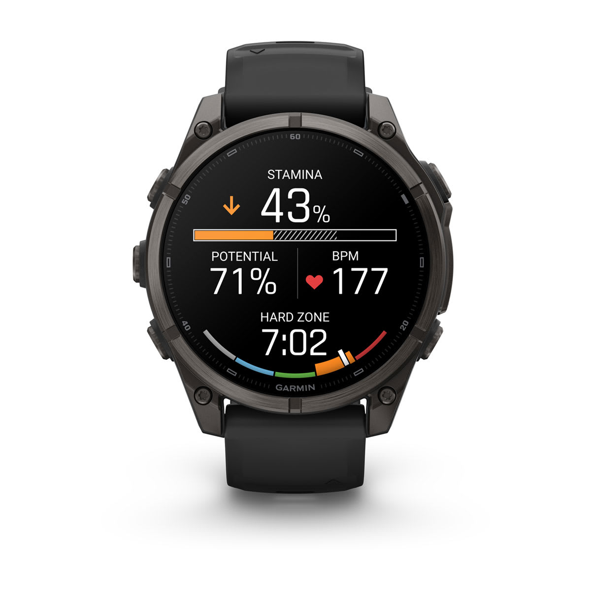 Спортивний годинник Garmin Fenix 9 47 мм Carbon Gray DLC із чорним силіконовим ремінцем 010-04762-11