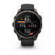Спортивний годинник Garmin Fenix 9 47 мм Carbon Gray DLC із чорним силіконовим ремінцем 010-04762-11