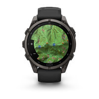 Спортивний годинник Garmin Fenix 9 47 мм Carbon Gray DLC із чорним силіконовим ремінцем 010-04762-11