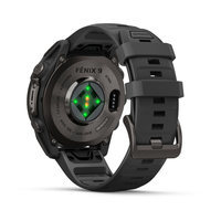 Спортивний годинник Garmin Fenix 9 47 мм Carbon Gray DLC із чорним силіконовим ремінцем 010-04762-11