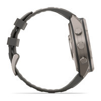Спортивний годинник Garmin Fenix 9 Pro Solar 47 мм Titanium із темно-сірим силіконовим ремінцем 010-04338-01