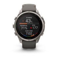 Спортивний годинник Garmin Fenix 9 Pro Solar 47 мм Titanium із темно-сірим силіконовим ремінцем 010-04338-01