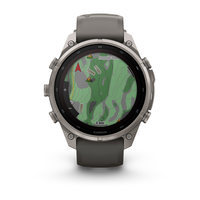 Спортивний годинник Garmin Fenix 9 Pro Solar 47 мм Titanium із темно-сірим силіконовим ремінцем 010-04338-01