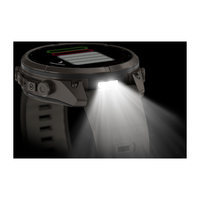 Спортивний годинник Garmin Fenix 9 Pro Solar 47 мм Titanium із темно-сірим силіконовим ремінцем 010-04338-01