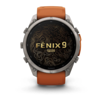 Спортивний годинник Garmin Fenix 9 Pro Amoled 51мм Titanium із помаранчевим силіконовим ремінцем 010-04337-01