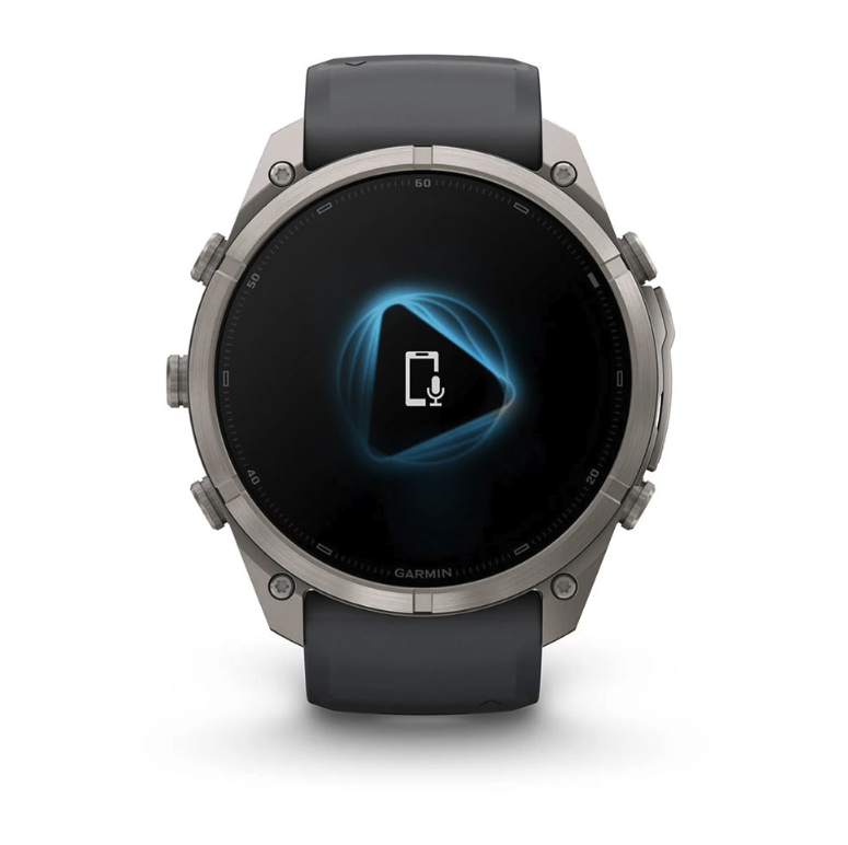 Спортивний годинник Garmin Fenix 9 Pro Amoled 51мм Titanium із сірим силіконовим ремінцем 010-04337-21