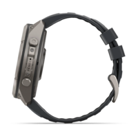 Спортивний годинник Garmin Fenix 9 Pro Amoled 51мм Titanium із сірим силіконовим ремінцем 010-04337-21